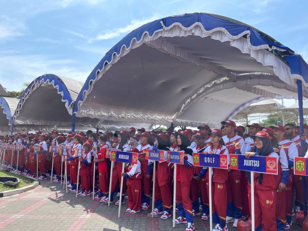 Pesan Penuh Semangat di Arena Senam Porprov XII Kalsel 2025