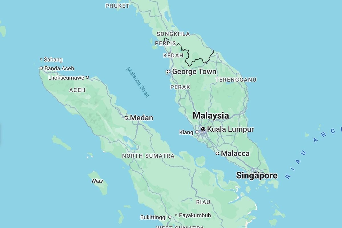 Sorotan Status Baru Selat Malaka dari Google Maps