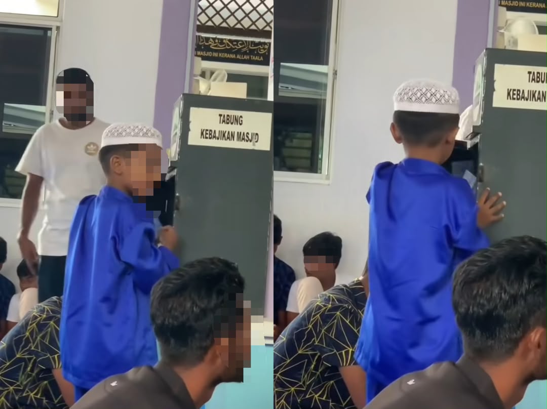 Video Anak Ambil Uang dari Tabung Masjid Viral